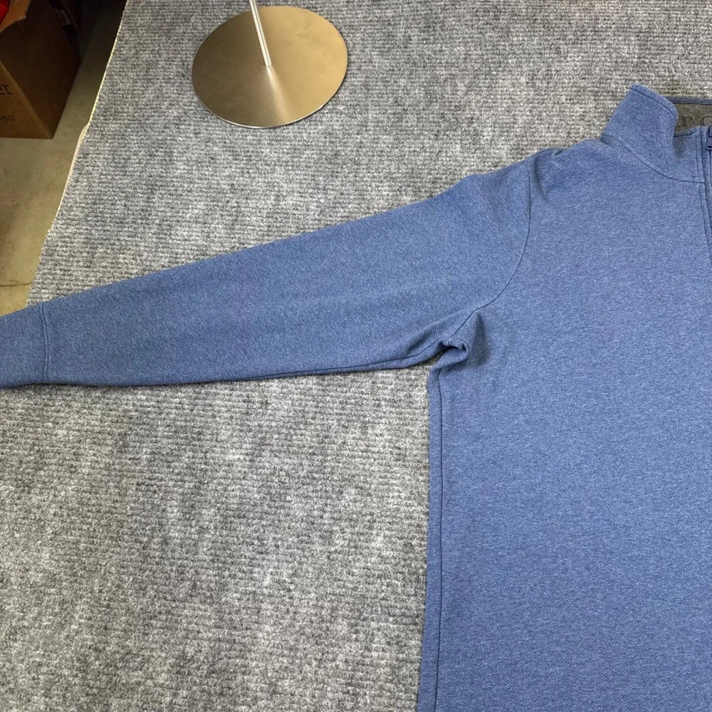 Vineyard Vines Performance 1/4 Zip Pullover LT Blu Textured Performance Swetshrt